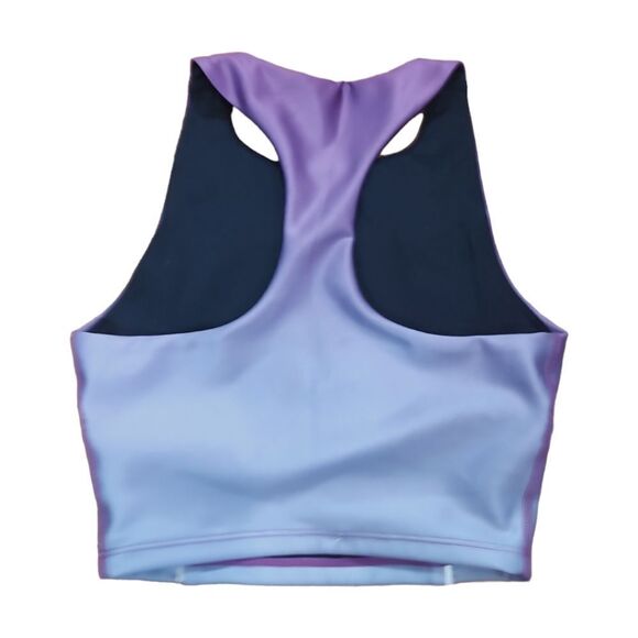 Good American Ombre Contour Purple Sports Bra Racer Back US 0 NWT - Picture 6 of 11